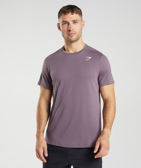 Men's Gymshark Arrival T-Shirts Purple | CA 6AD571